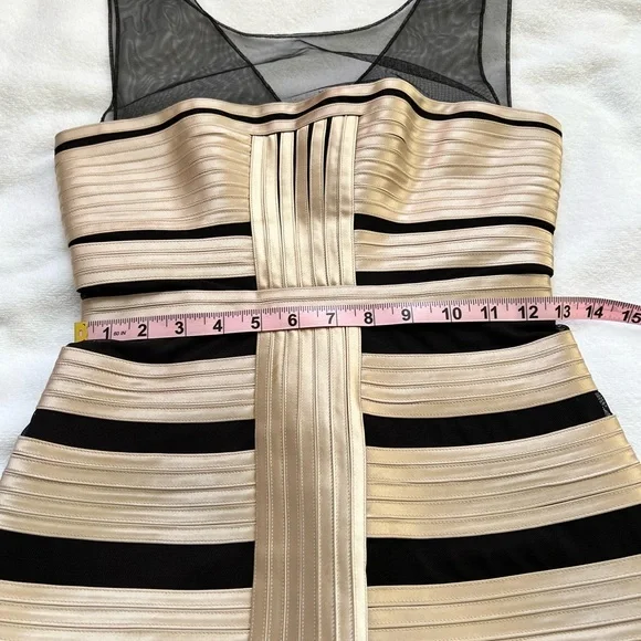 Bcbg beautiful, like new condition mini dress. Wore one. Stretchy fabric. - Picture 5 of 10